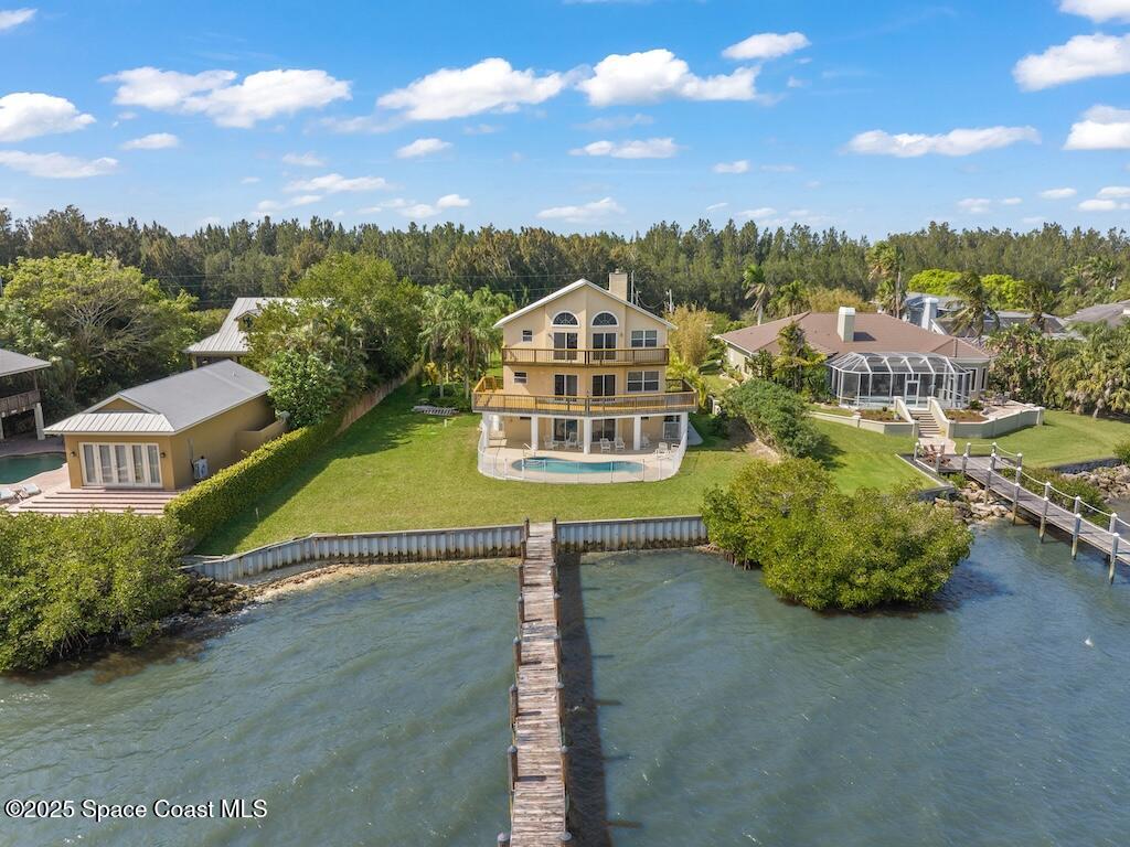 8820 44th Avenue Sebastian, FL 32958 - Photo 46 of 48 an aerial view of a house