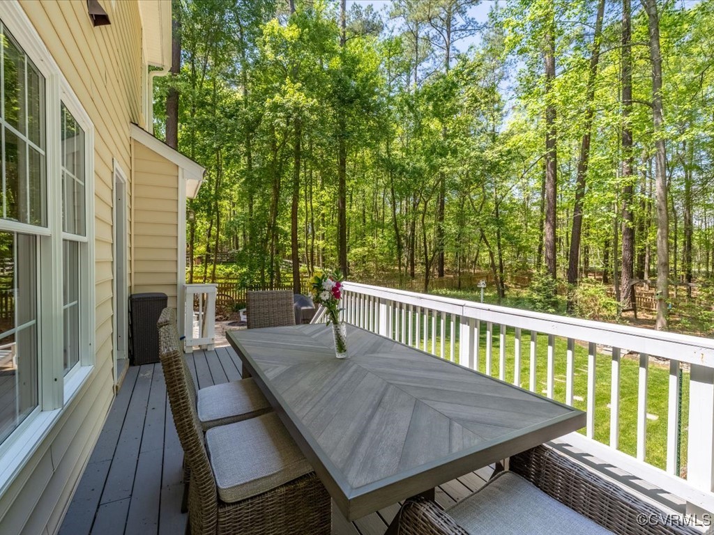 15418 Foxvale Way Midlothian, VA 23112 - Photo 33 of 50 a view of a balcony with chairs