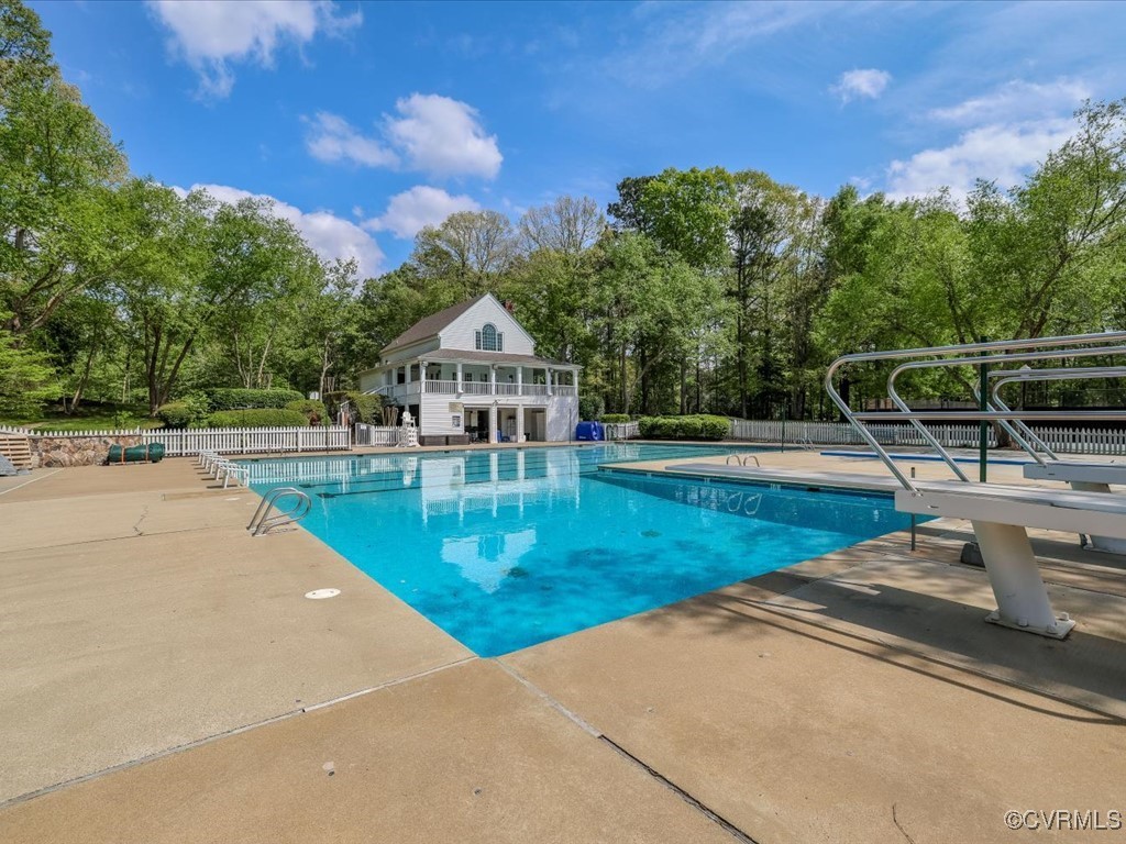 15418 Foxvale Way Midlothian, VA 23112 - Photo 44 of 50 a view of a swimming pool with a patio