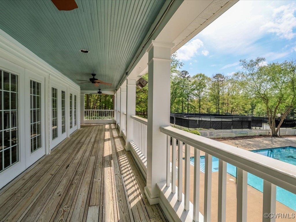 15418 Foxvale Way Midlothian, VA 23112 - Photo 46 of 50 a view of balcony with wooden floor