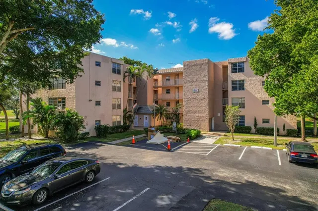 a car parked in front of a building