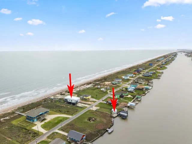 an aerial view of a ocean view