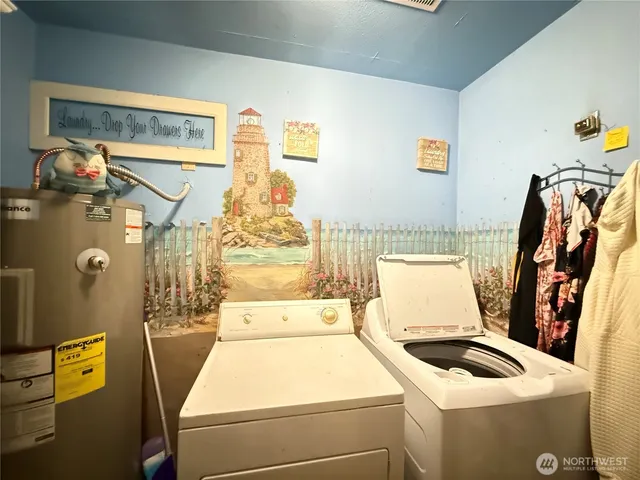 a room with storage and utility