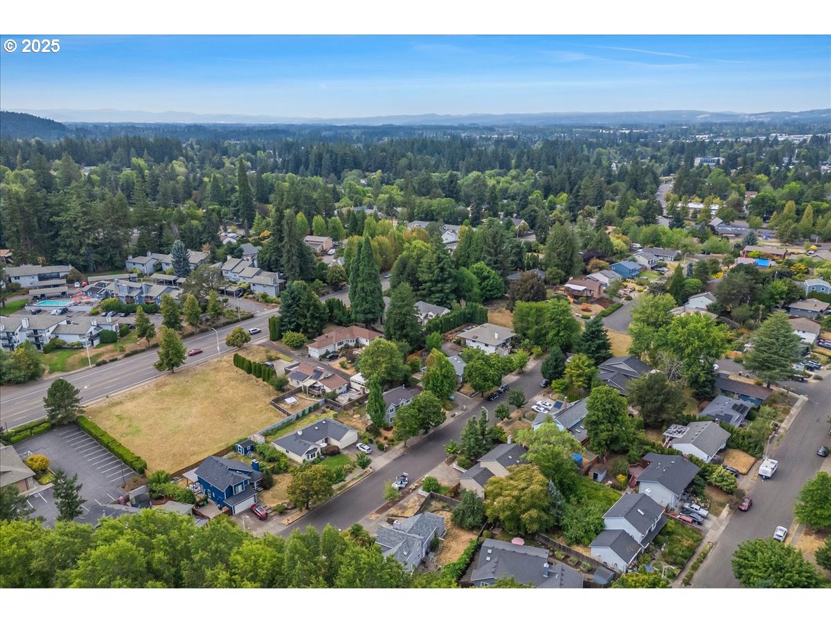 7505 Southwest Alpine Drive Beaverton, OR 97008 - Photo 47 of 48 an aerial view of residential houses with outdoor space and trees