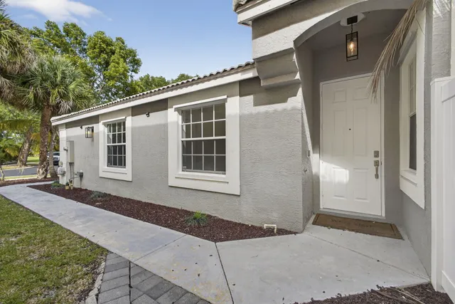 a front view of a house