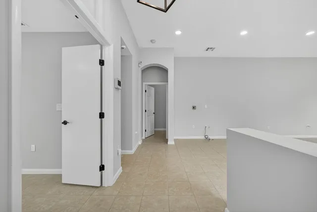 a view of an empty room