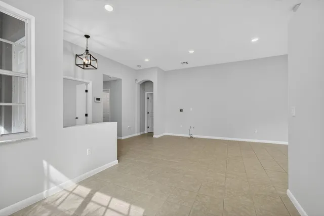 a view of an empty room