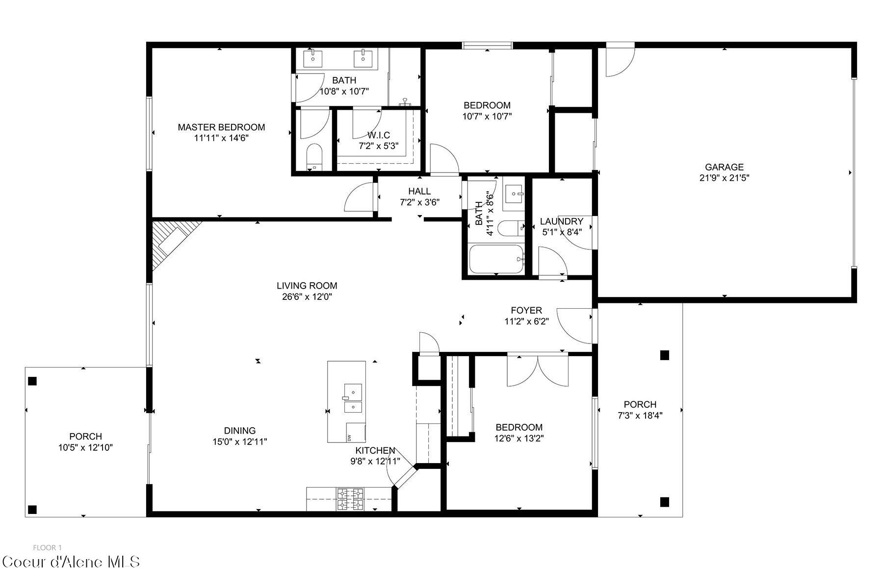 8946 West Swather Avenue Rathdrum, ID 83858 - Photo 23 of 23 1520-r Floor Plan