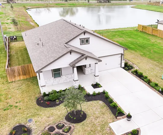 a aerial view of a house with balcony