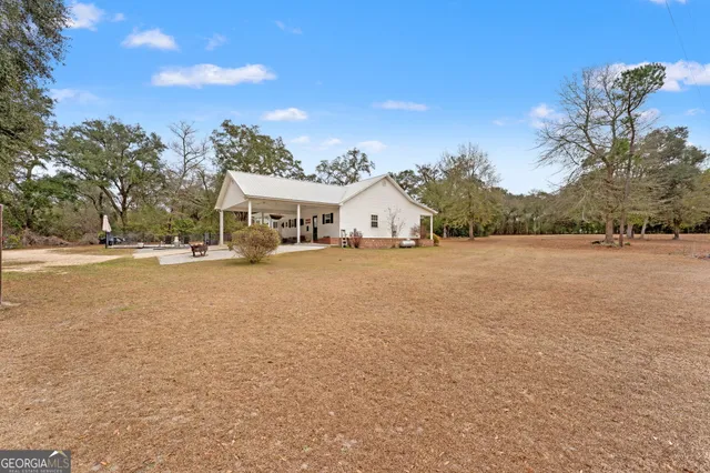 a view of outdoor space yard swimming pool and seating