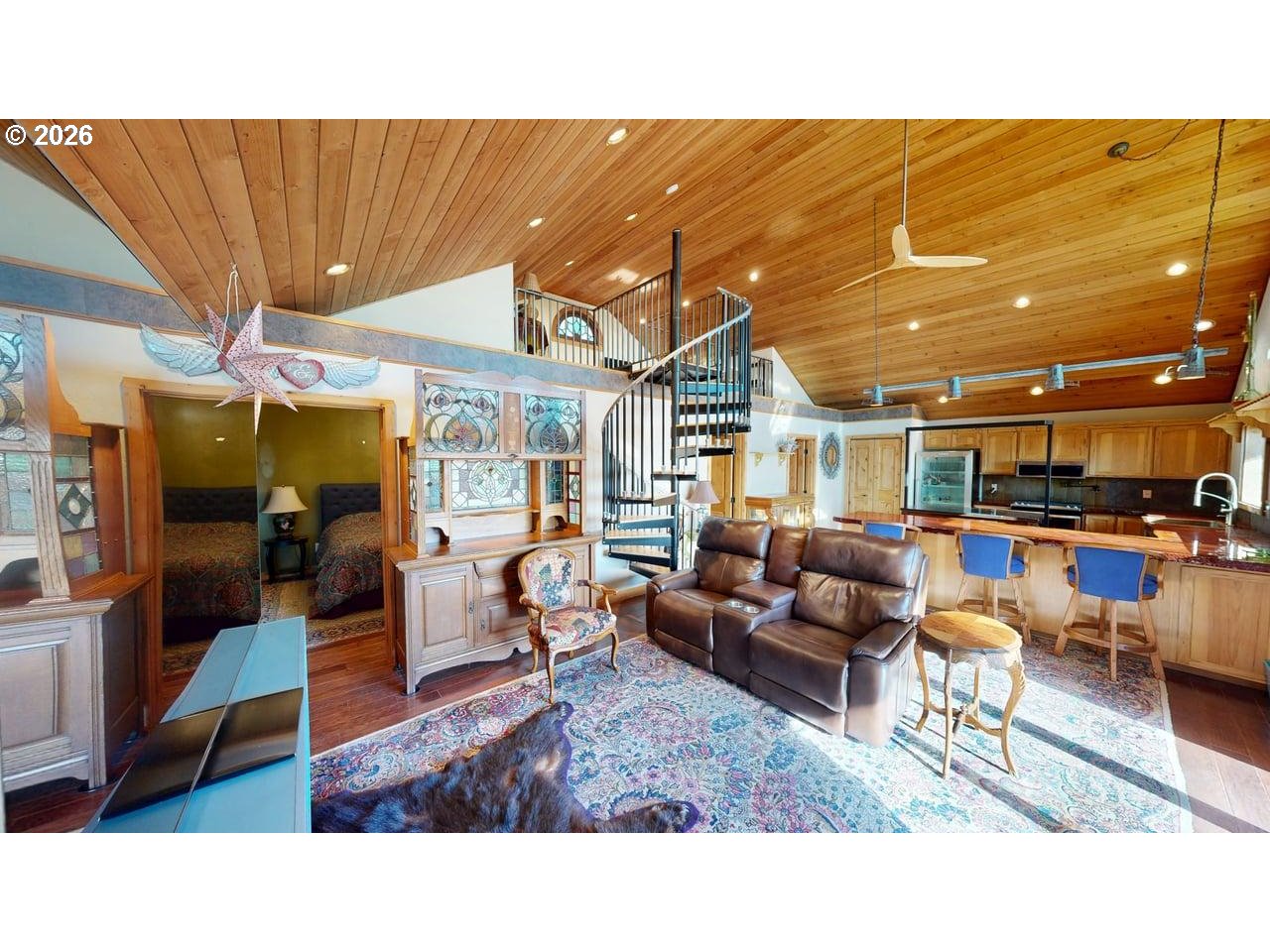 99106 East Freeman Lane Brookings, OR 97415 - Photo 6 of 37 a living room with furniture and kitchen view