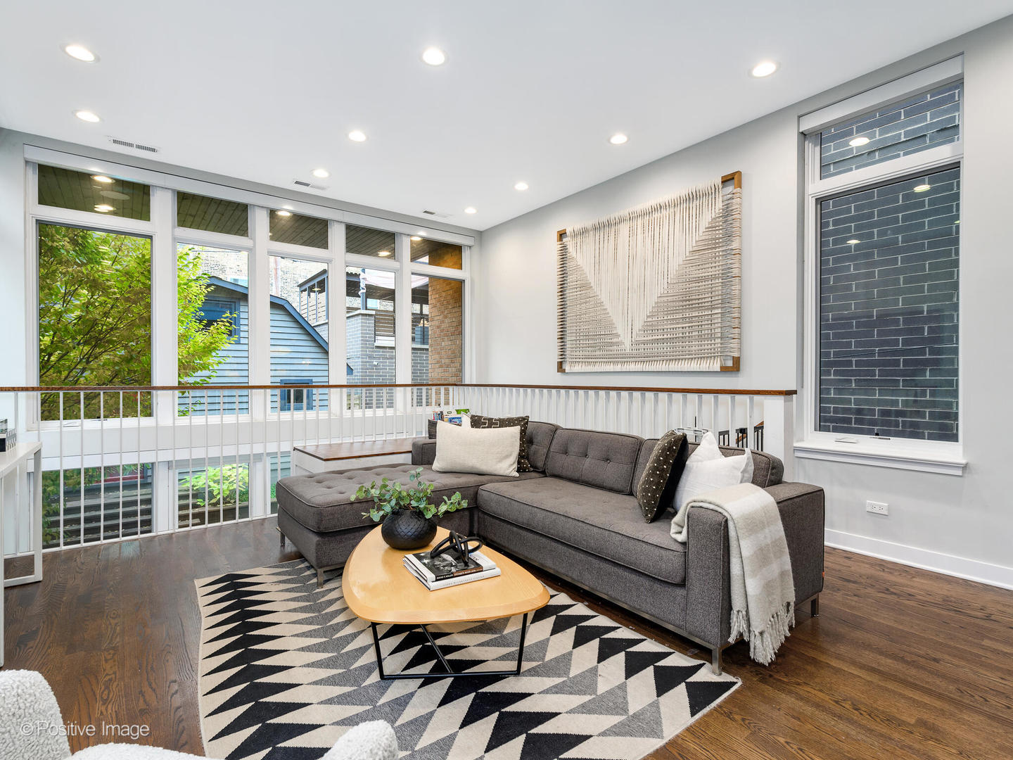 1821 West Cortland Street Chicago, IL 60622 - Photo 21 of 50 a living room with furniture and a large window