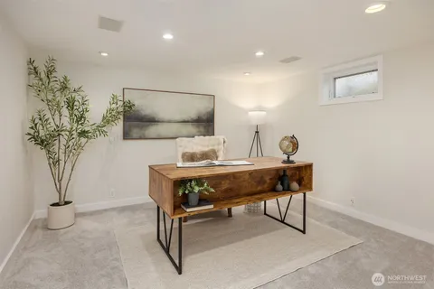 a view of kitchen and washer and dryer