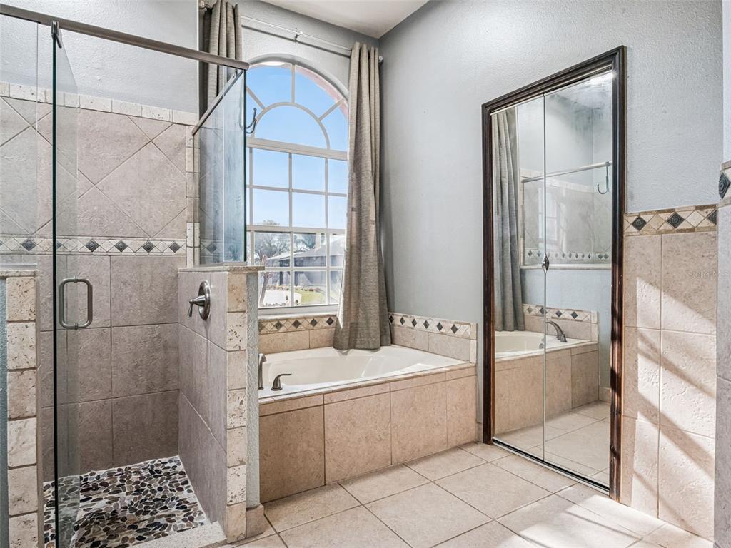 9101 Lake Coventry Court Gotha, FL 34734 - Photo 22 of 45 a bathroom with a tub a sink and a shower