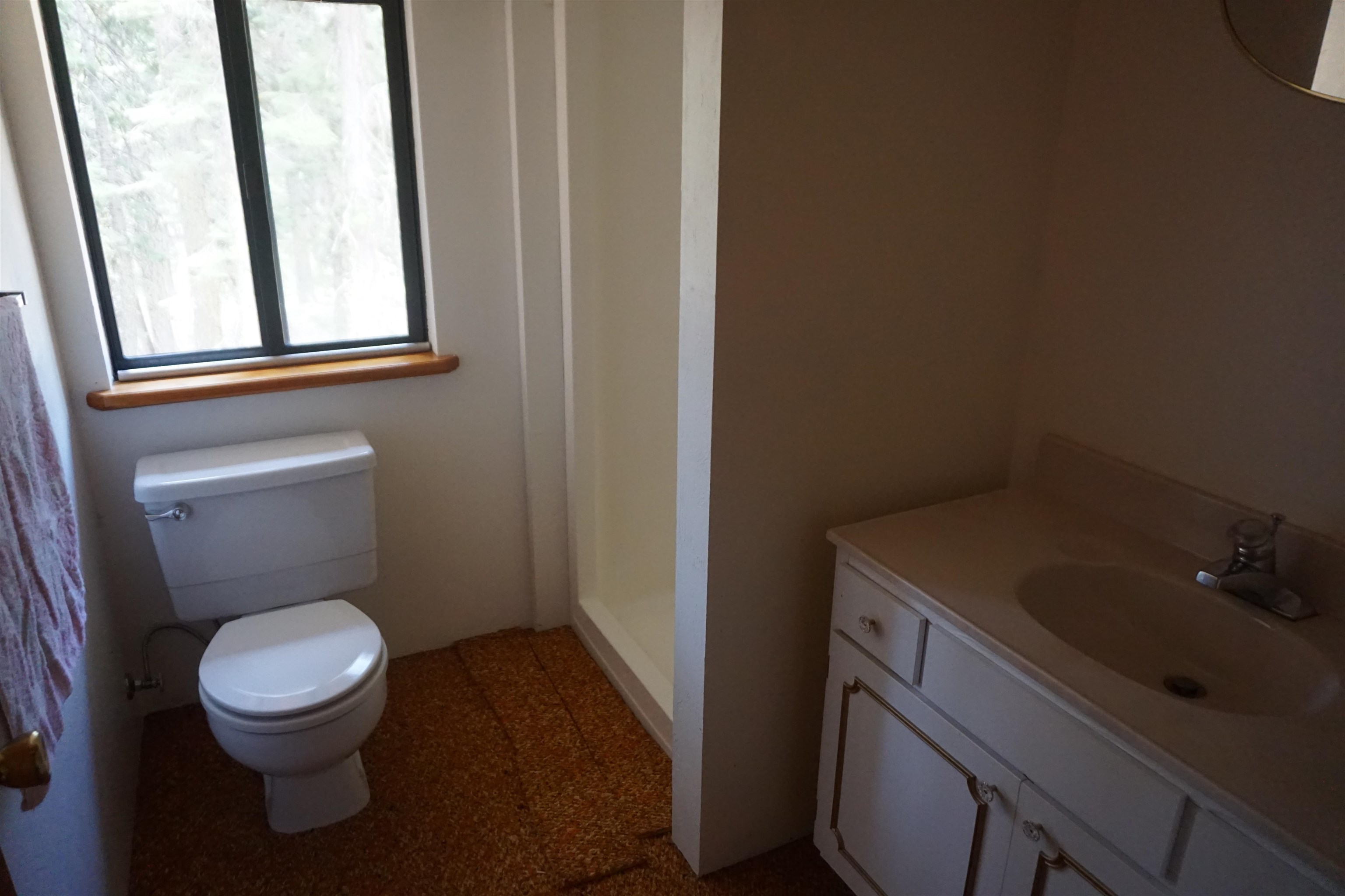 1334 Highlands Road Quincy, CA 95971 - Photo 16 of 47 a bathroom with a toilet sink and mirror