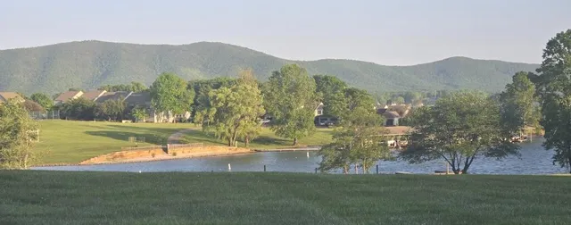 a view of a house with a yard and a garden
