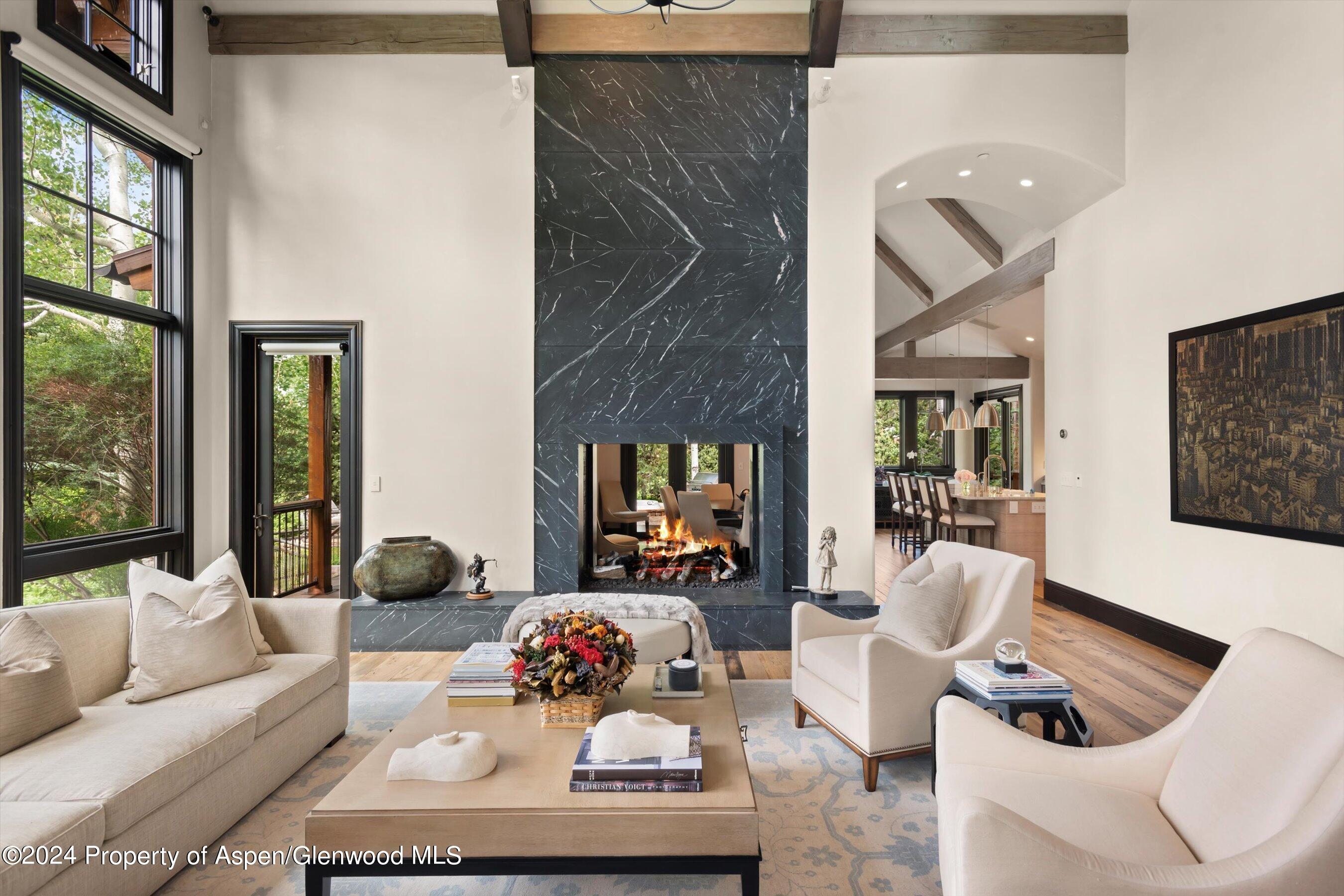 27 Nighthawk Drive Aspen, CO 81611 - Photo 4 of 61 a living room with furniture and a large window