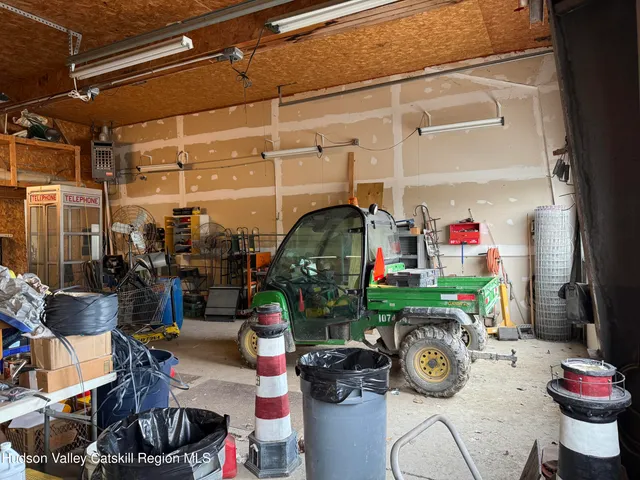 a room with gym equipment