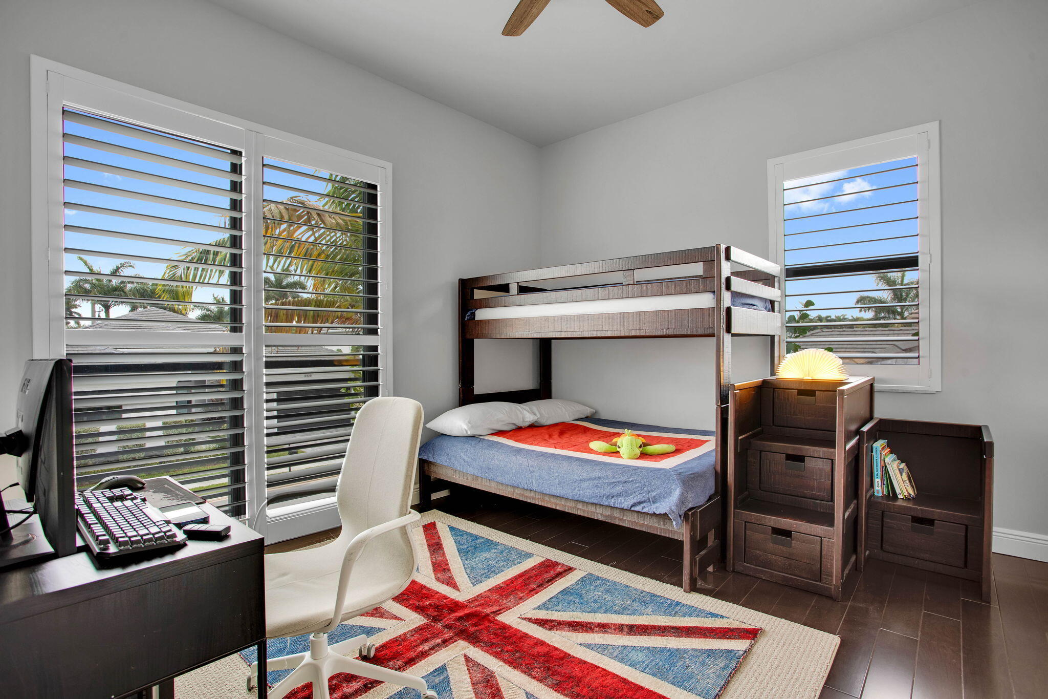 6903 Northwest 28th Avenue Boca Raton, FL 33496 - Photo 39 of 55 a bedroom with a bunk bed and a window