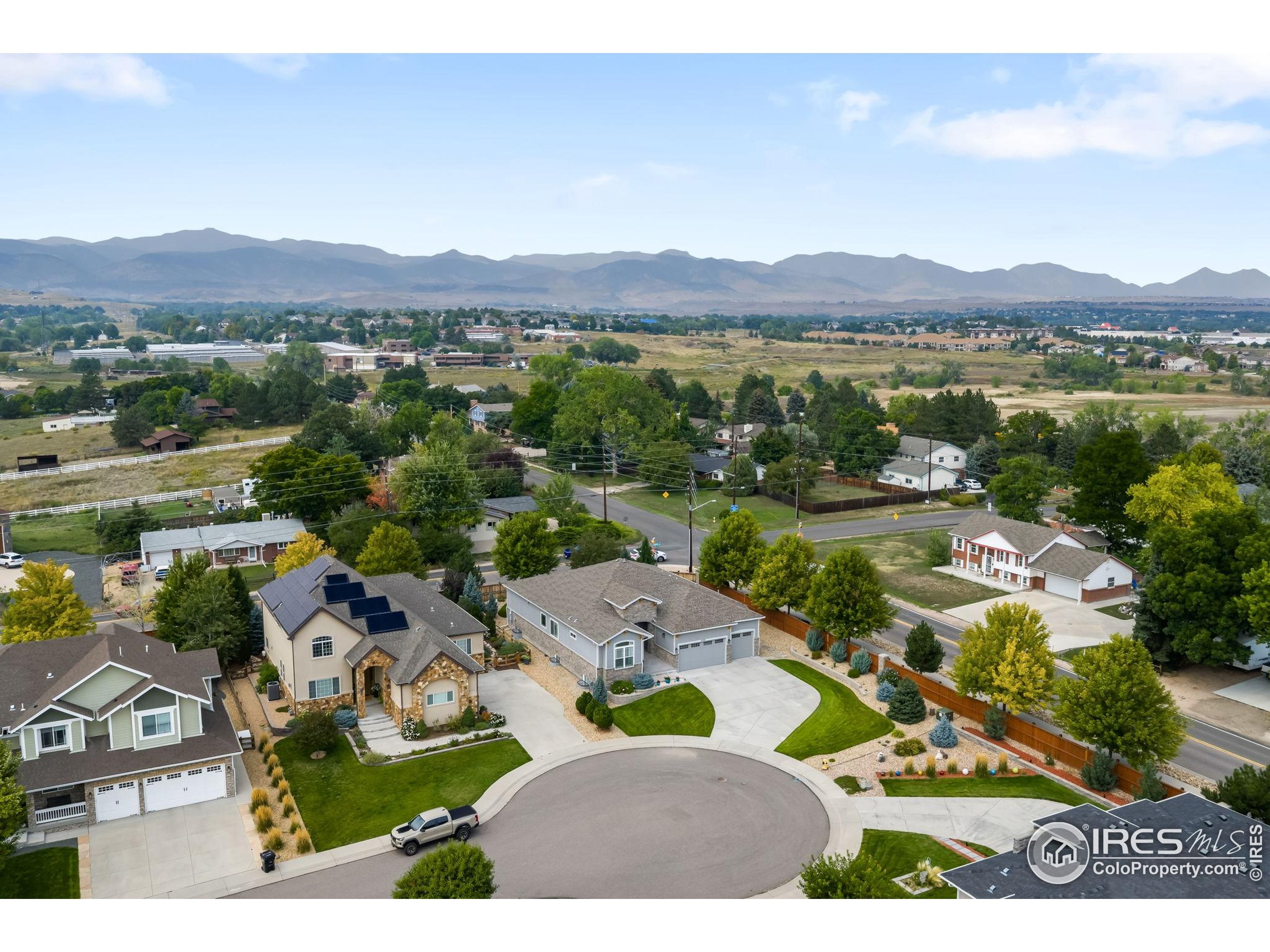5799 Howell Street Golden, CO 80403 - Photo 46 of 50 an aerial view of residential house with outdoor space and mountain view