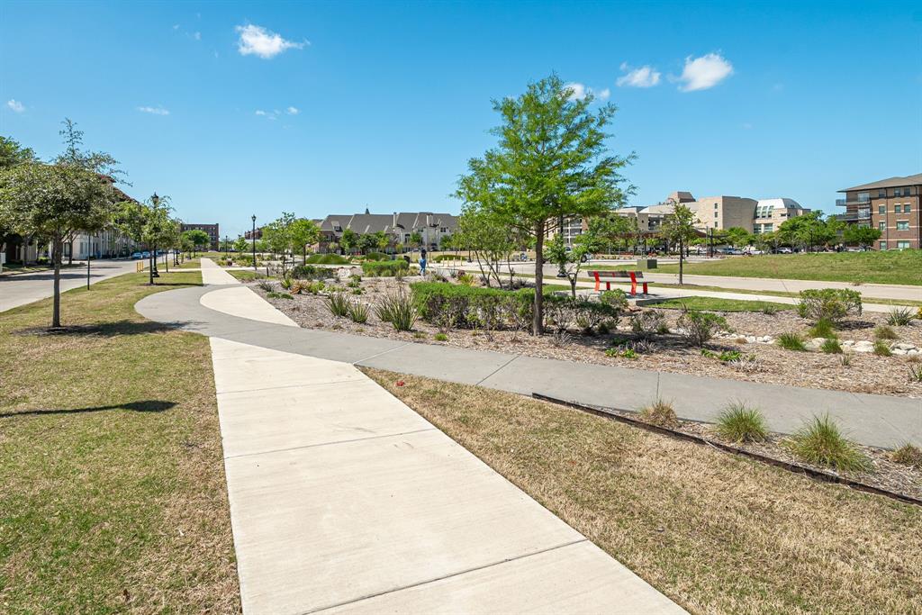 6393 Burnham Street Frisco, TX 75034 - Photo 28 of 30 a view of a swimming pool with a yard