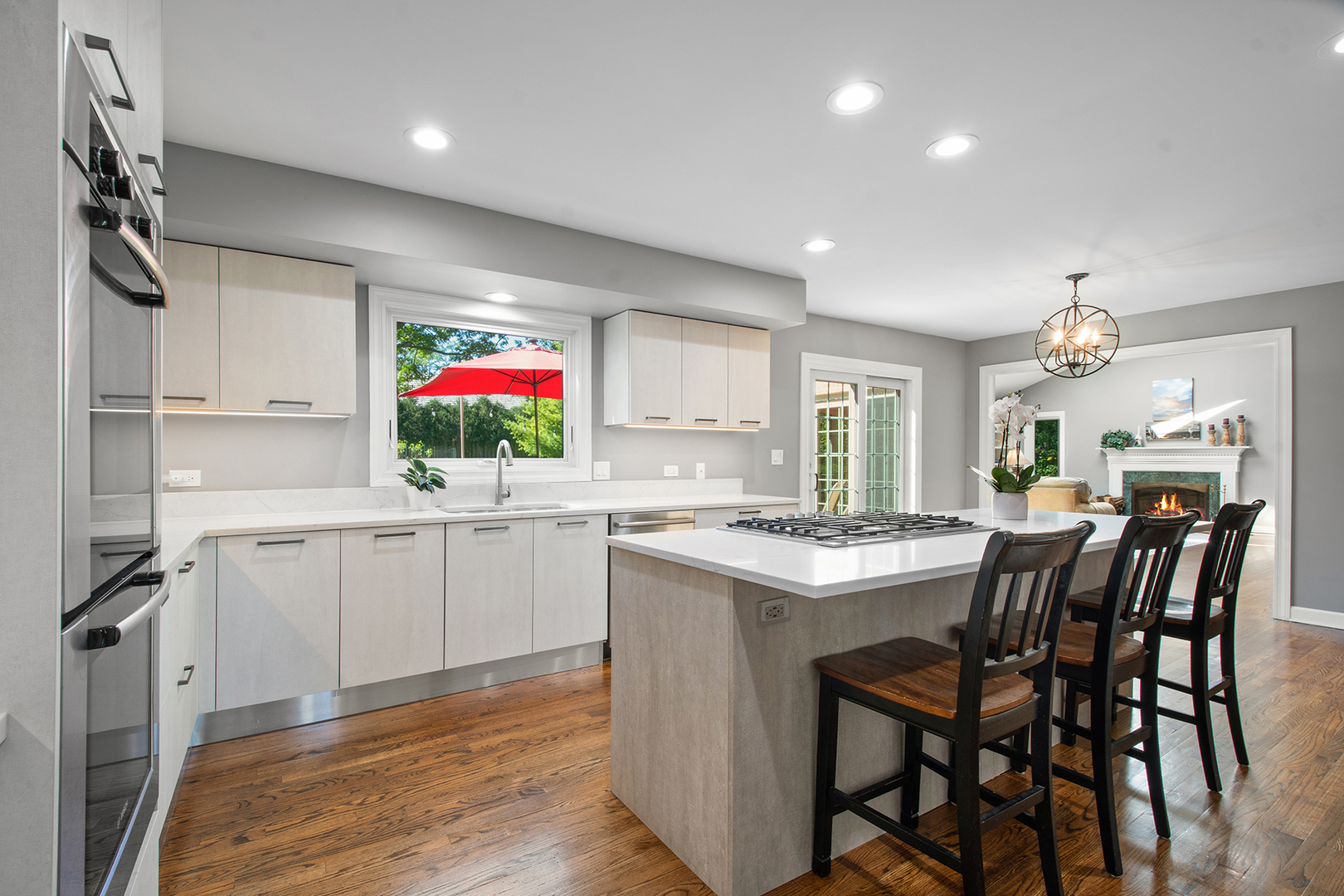 100 Boardman Court Lake Bluff, IL 60044 - Photo 10 of 33 a kitchen with a cabinets and chairs