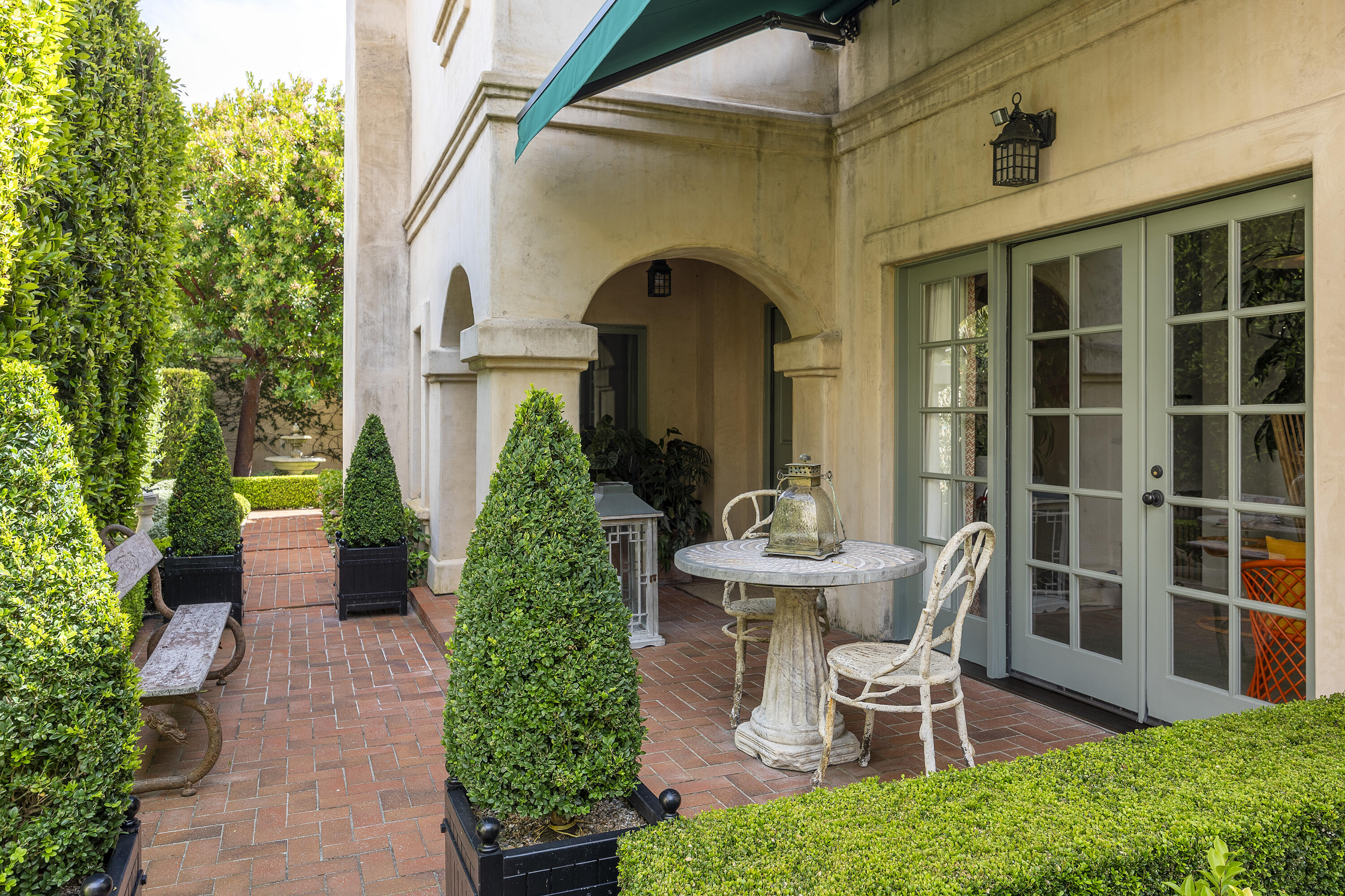 85 Depot Road Montecito, CA 93108 - Photo 13 of 14 a house view with a seating space and garden