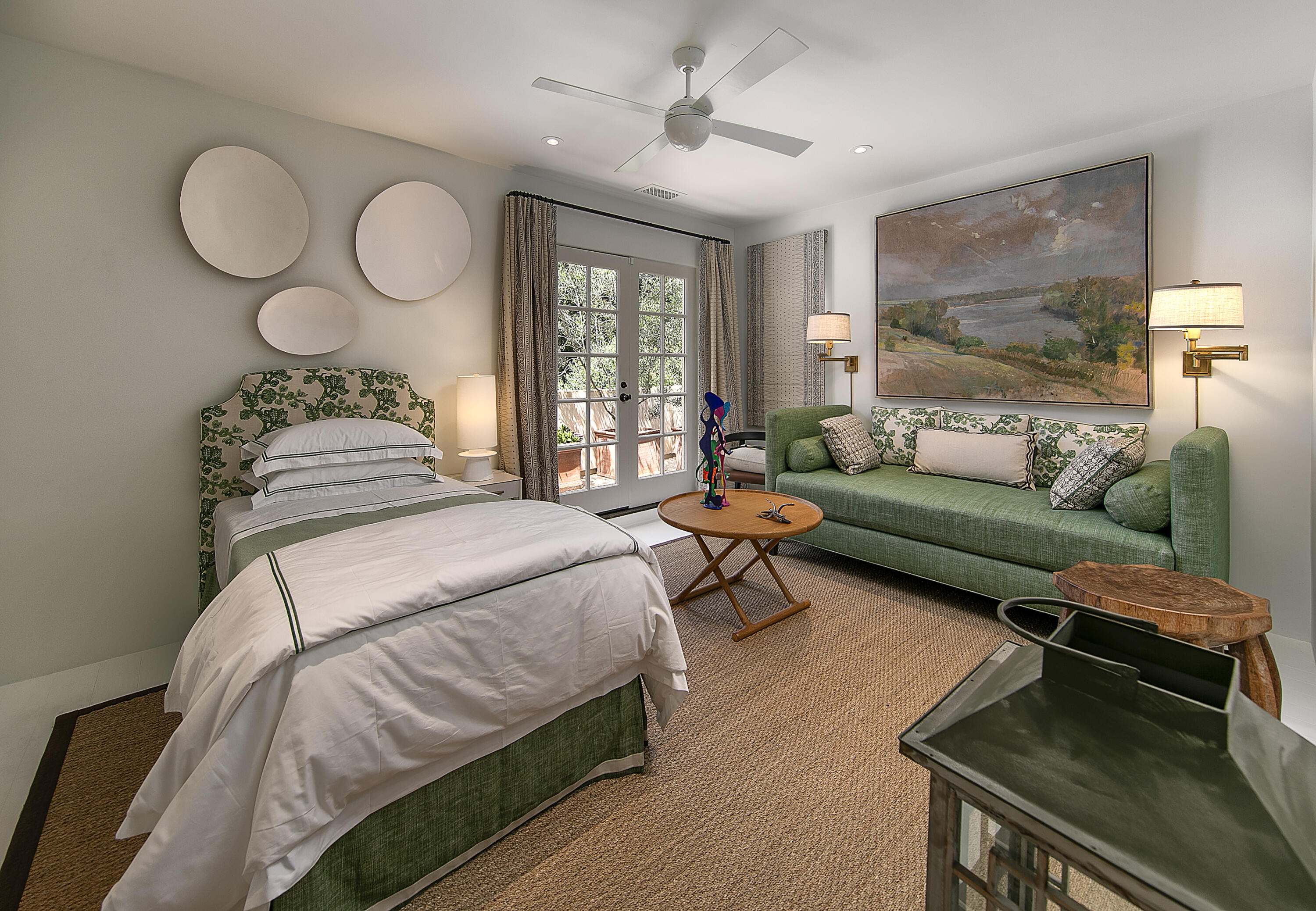 85 Depot Road Montecito, CA 93108 - Photo 9 of 14 a bedroom with bed and wooden floor