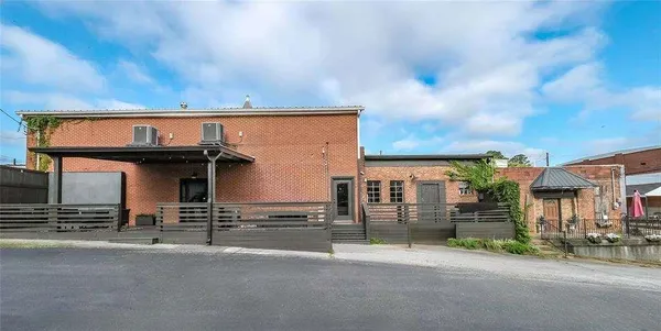 an aerial view of a city