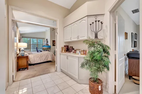 a bathroom with a sink double vanity and a mirror