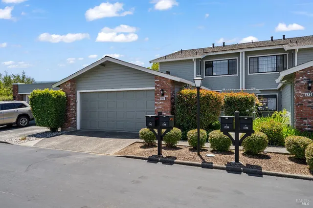 a front view of a house