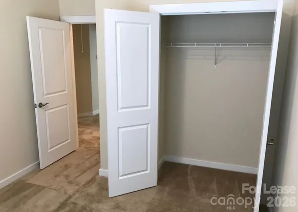 a view of closet area