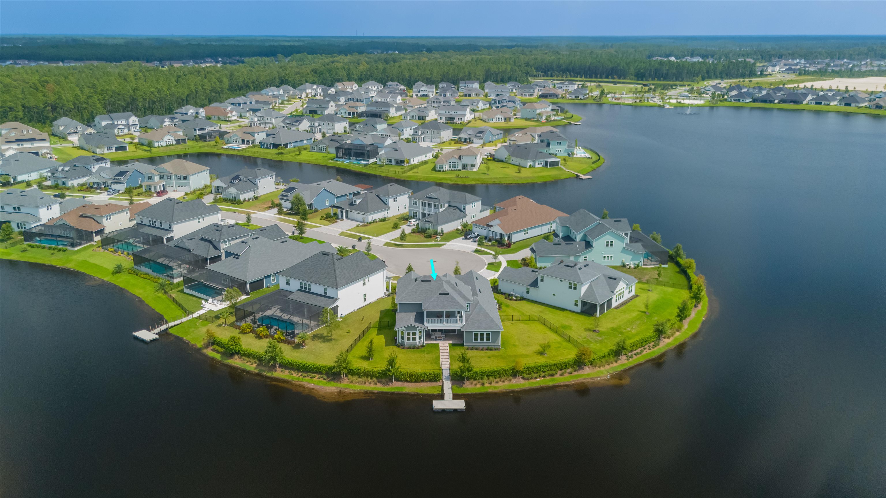 194 Snowbell Court St. Augustine, FL 32095 - Photo 14 of 75 a view of a lake in middle of the town