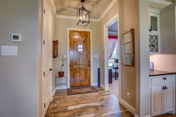 a view of an entryway door