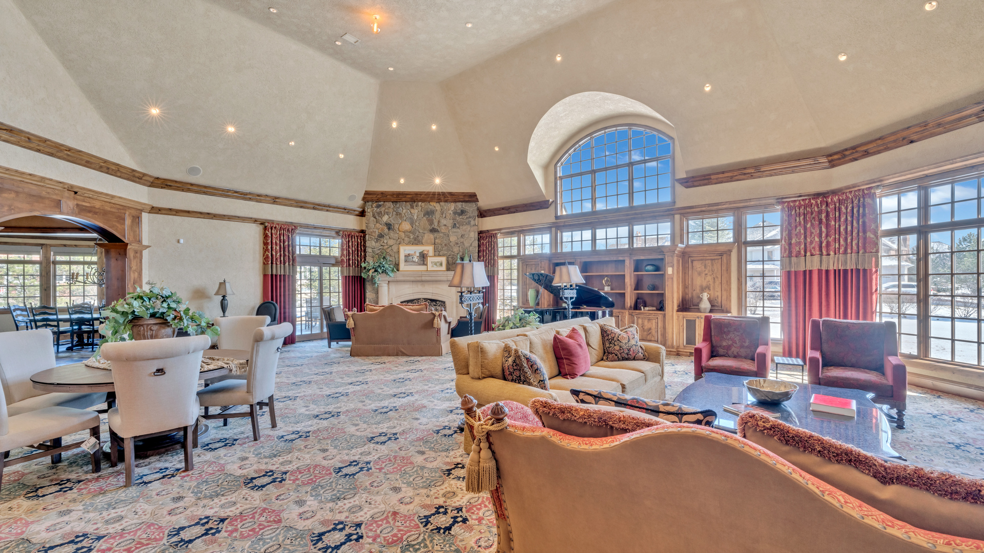 137 Singletree Road Orland Park, IL 60467 - Photo 18 of 75 a living room with fireplace furniture and a large window