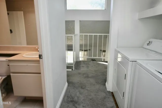 a view of storage and utility room