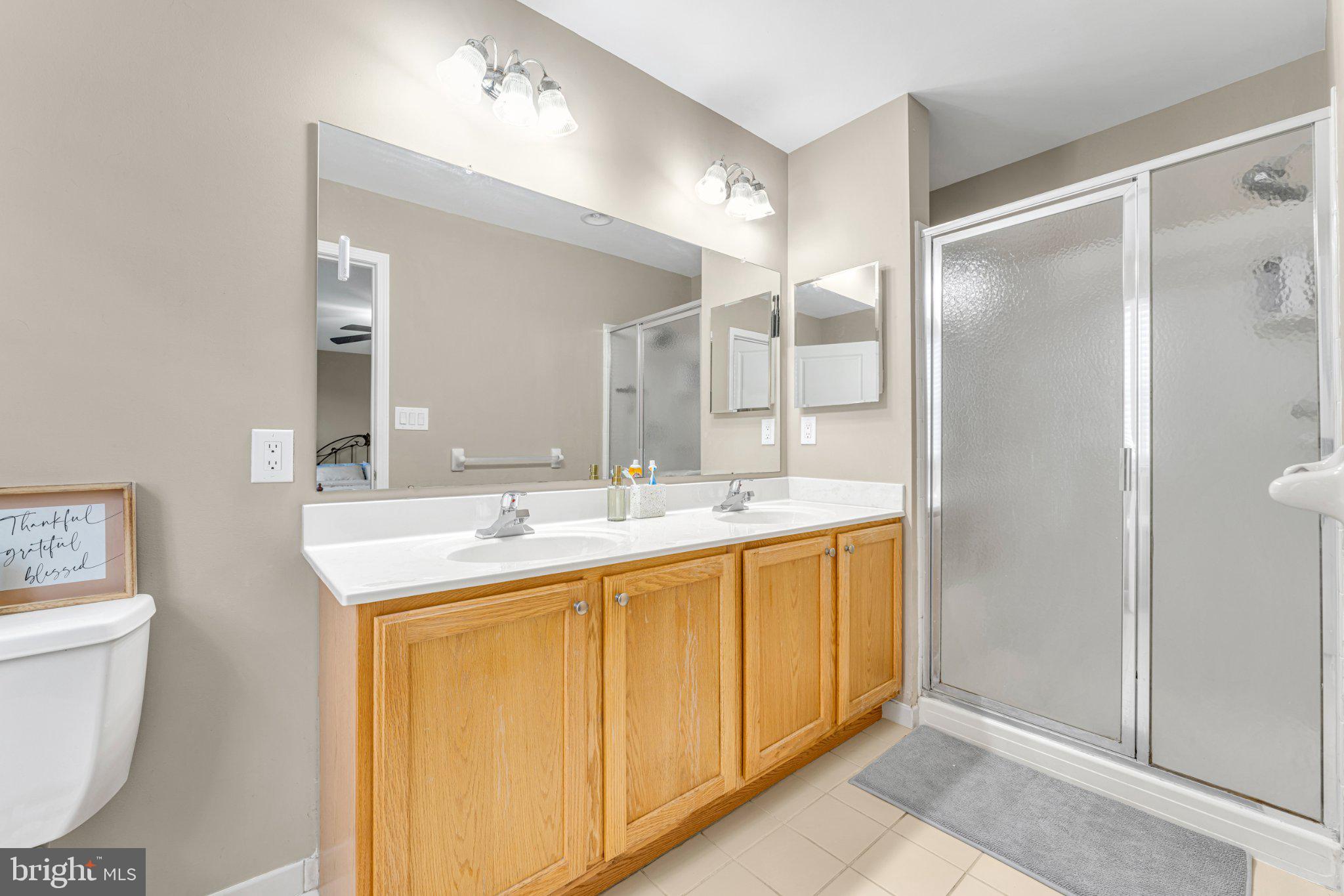 1702 Exposition Drive Williamstown, NJ 08094 - Photo 15 of 34 a bathroom with a double vanity sink mirror and toilet