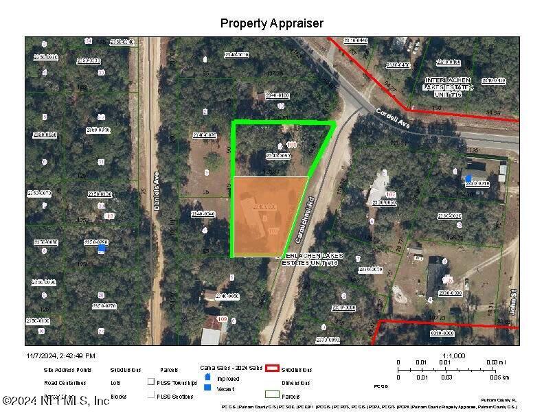 107 Carmichael Road Interlachen, FL 32148 - Photo 13 of 13 107 CARMICHAEL - AERIAL