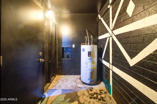 a bathroom with a sink and a shower