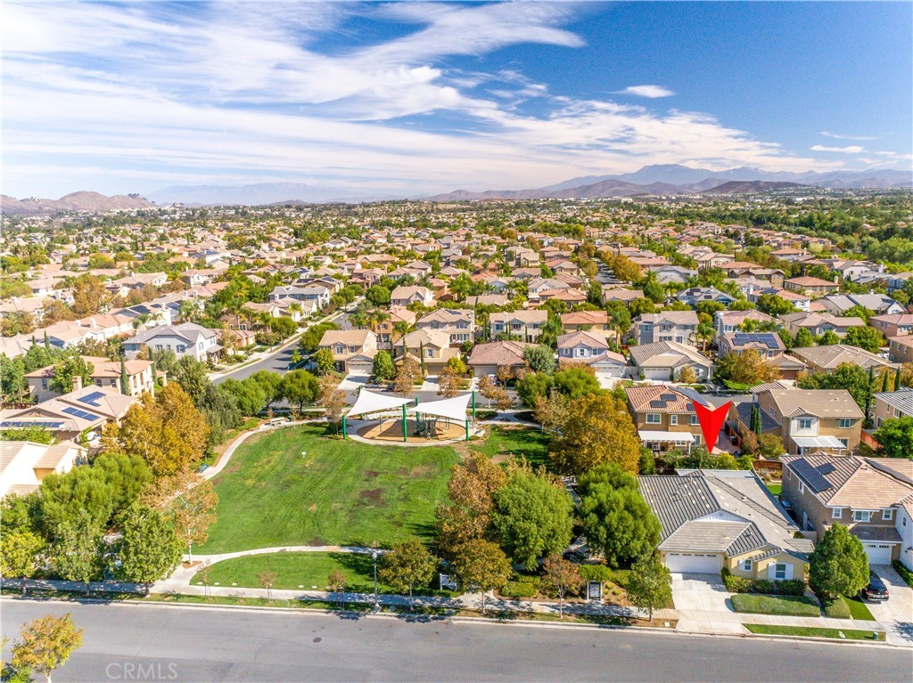 27336 Brandon Lane Temecula, CA 92591 - Photo 34 of 49 an aerial view of residential houses with outdoor space and trees
