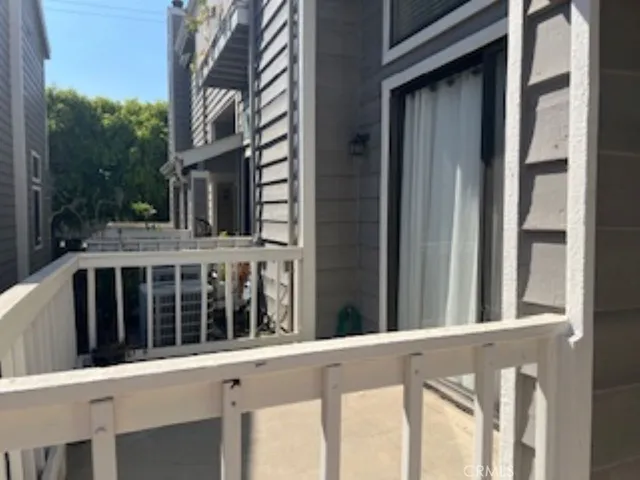 a view of a house with a large window