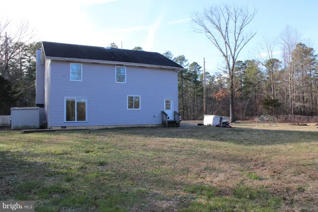 a view of backyard space with trees