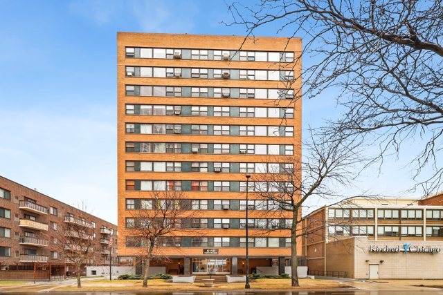 a front view of a building