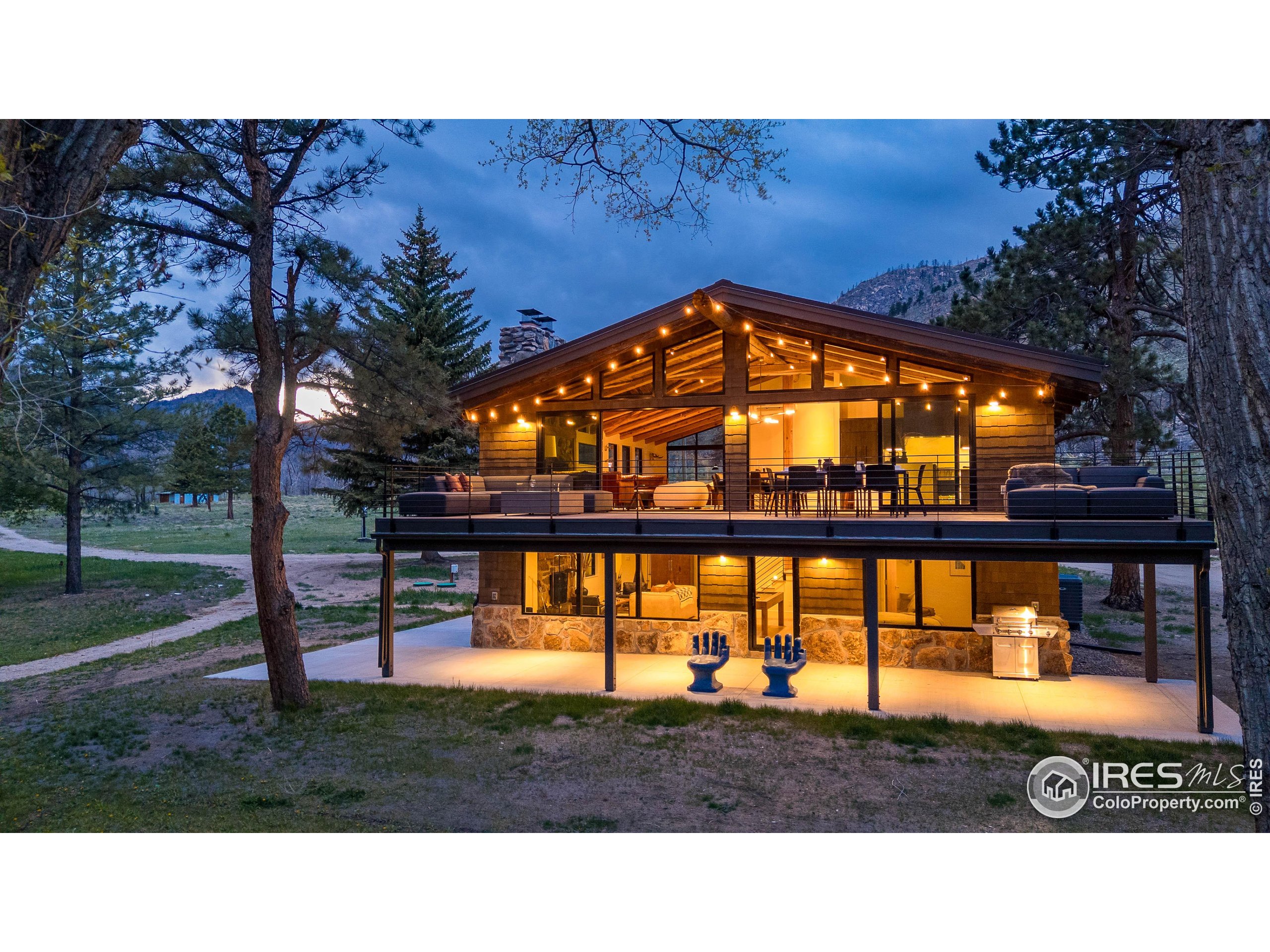 37797 W Highway Bellvue, CO 80512 - Photo 34 of 40 a black and white photo of a house