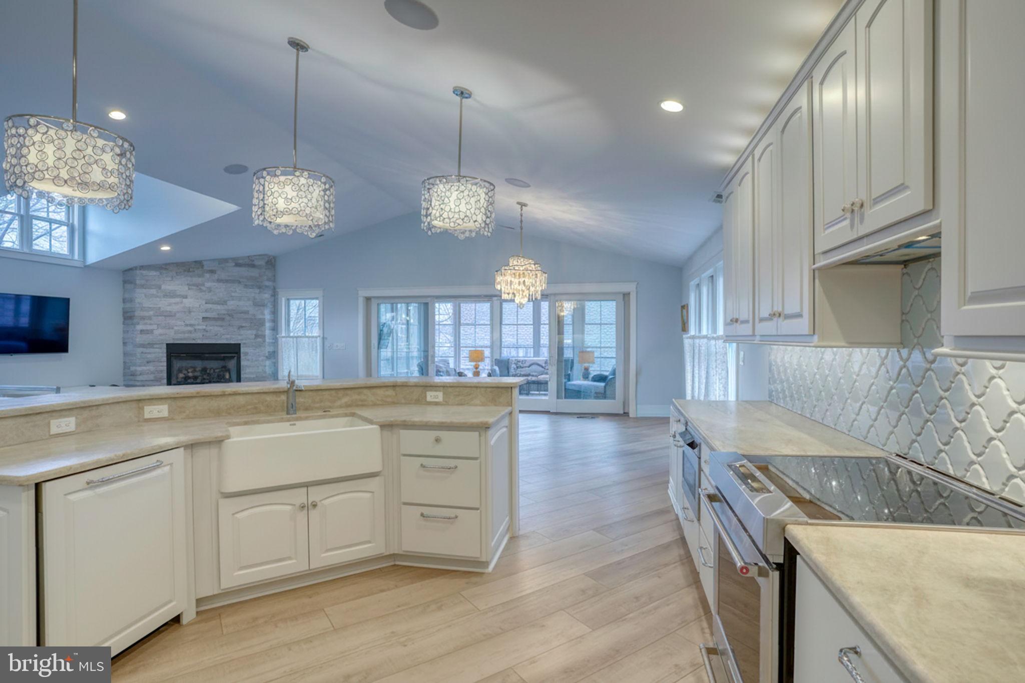 237 2nd Street Lewes, DE 19958 - Photo 28 of 52 a large kitchen with stainless steel appliances granite countertop a sink a stove and a large refrigerator