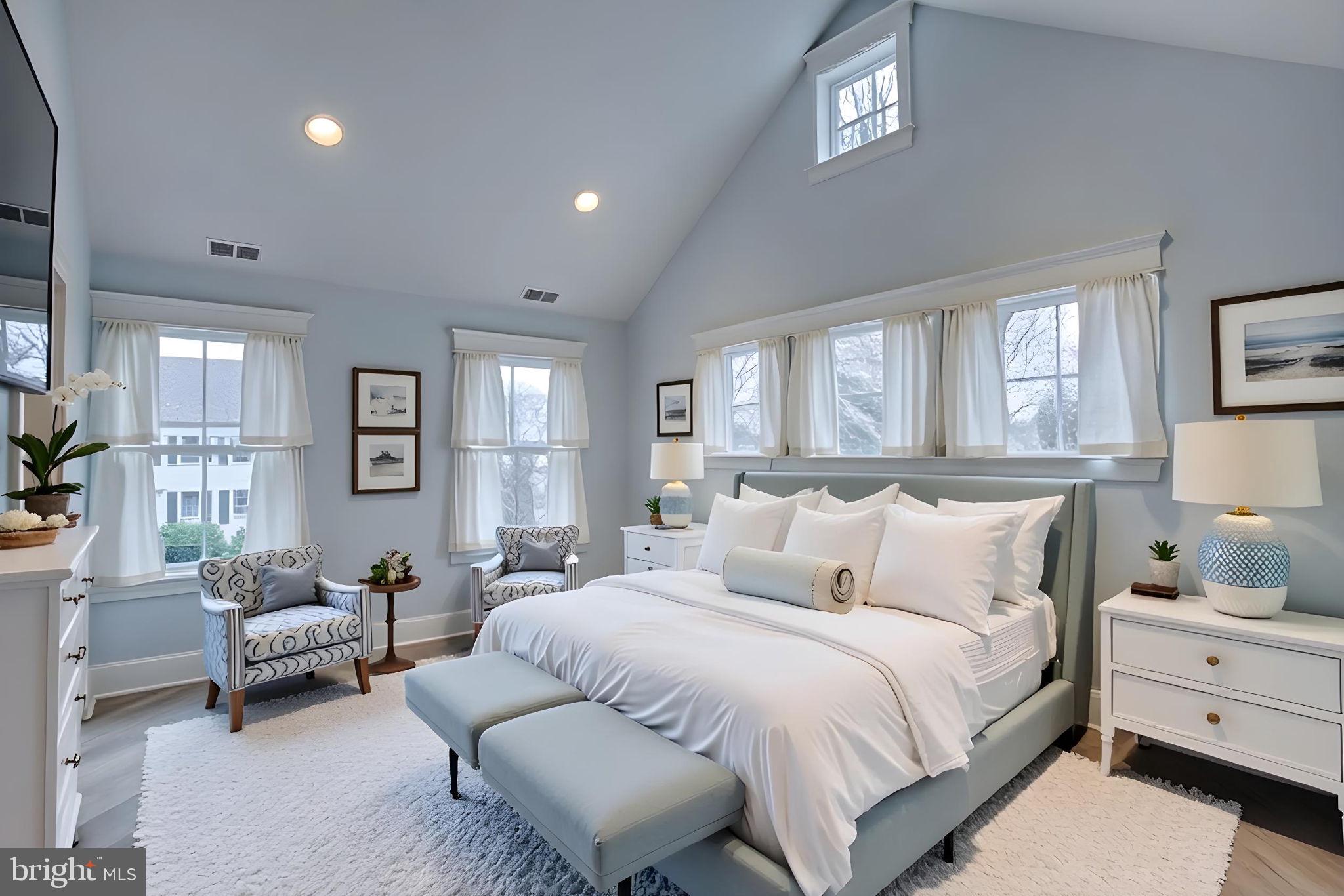 237 2nd Street Lewes, DE 19958 - Photo 33 of 52 a bedroom with a bed and a couch