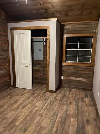 a view of a door of the house