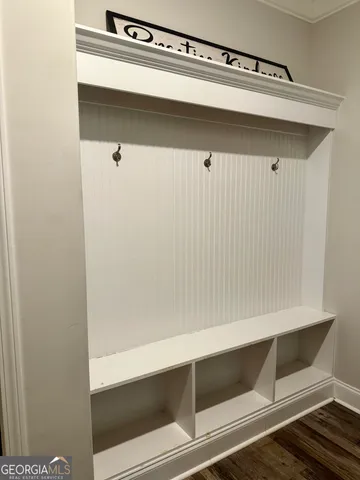 a close view of closet