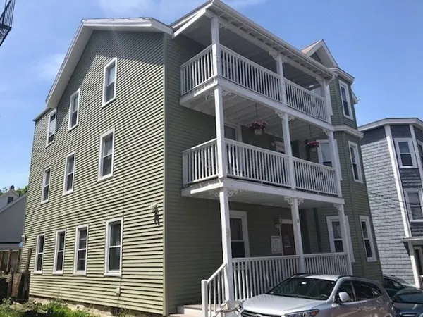 a front view of a house