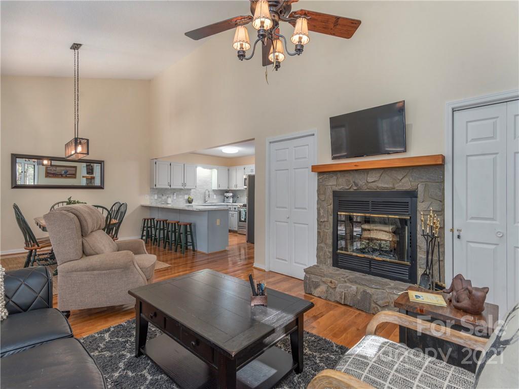 51 Forest Road Canton, NC 28716 - Photo 3 of 26 a living room with furniture and a fireplace